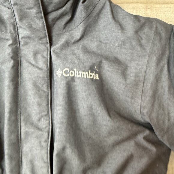 COLUMBIA Girls NORDIC STRIDER Jacket Waterproof Insulated Hooded Small 7-8 Gray - Picture 8 of 11